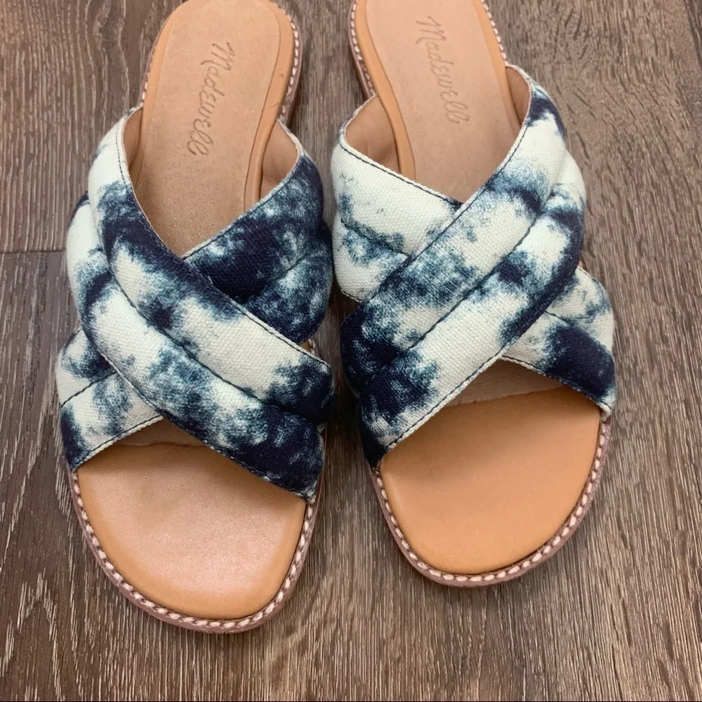 Madewell | The Skylar Slide Sandal In Tie Dye 6.5